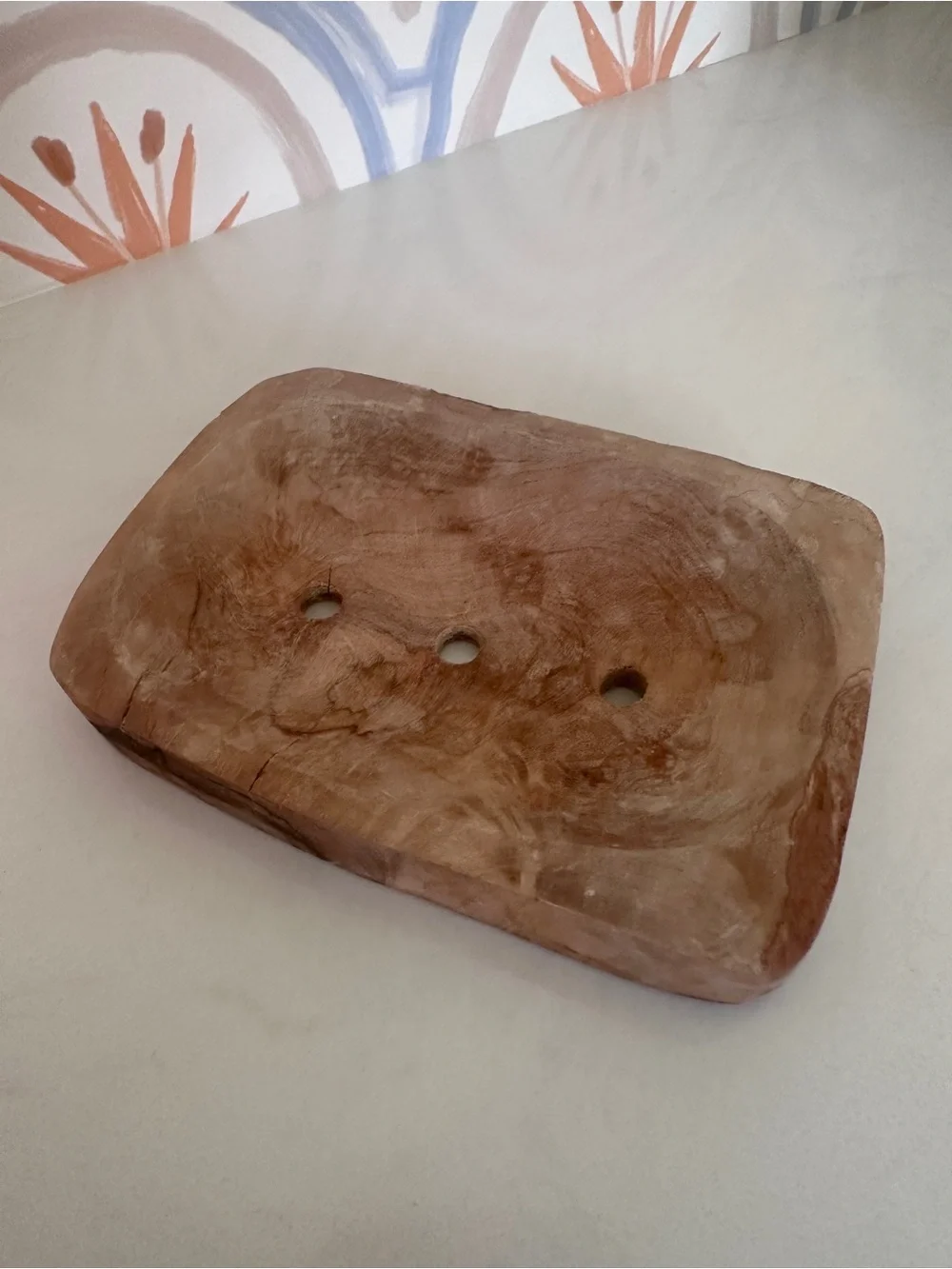 Wood Soap Dispenser Dish